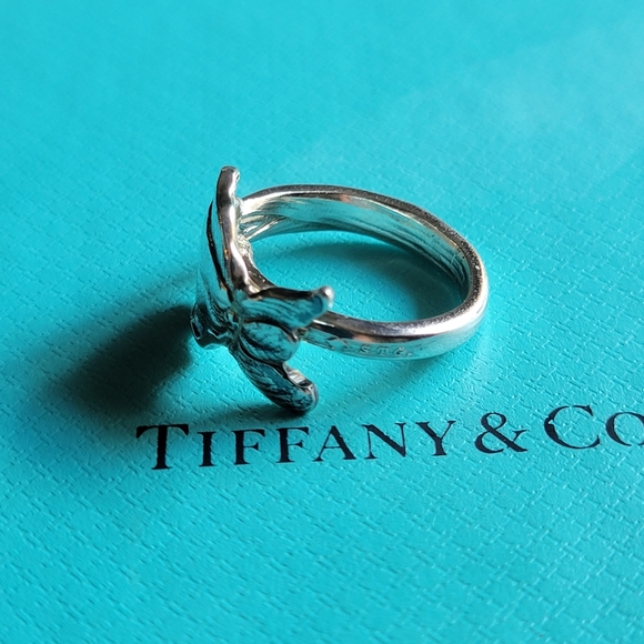 1885 Tiffany & Company IRIS Spoon Ring in Sterling Silver #8 - Picture 8 of 11